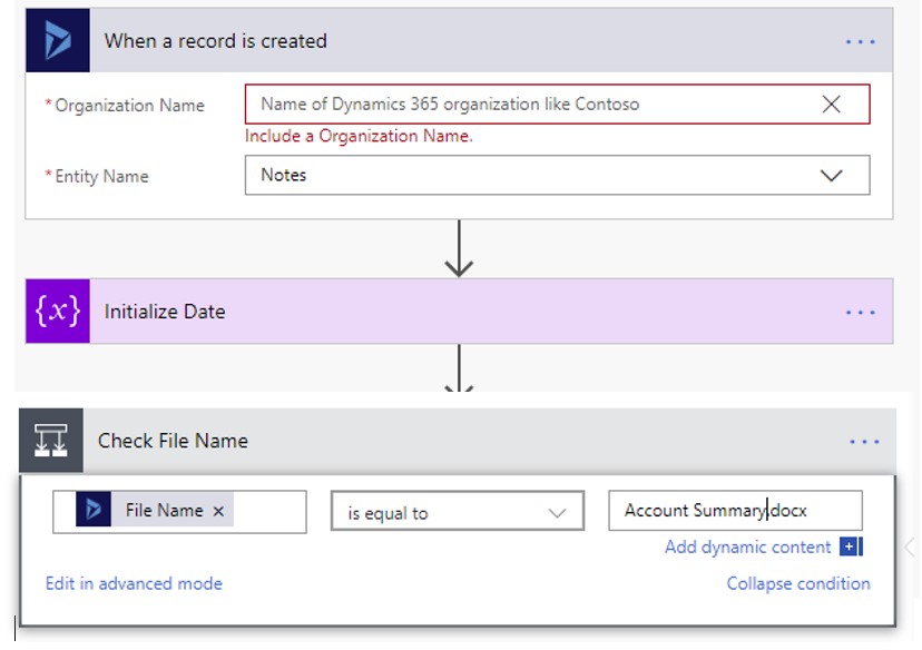 Creating a note with an attachment in Dynamics 365